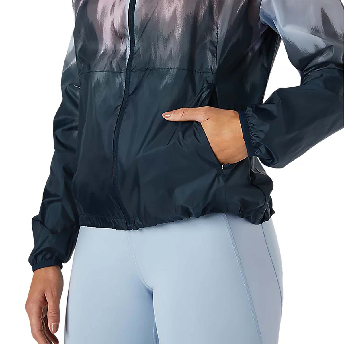 ASICS Kasane Jacket GPX Lite veste de course à pied mist femme poche