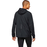 ASICS Lite-Show Jacket Solid jacket de course noir performance homme dos