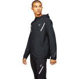 ASICS Lite-Show Jacket Solid jacket de course noir performance homme lateral