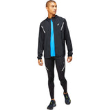 ASICS Lite-Show Jacket Solid jacket de course noir performance homme face