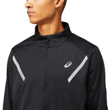 Manteau de course a pied ASICS Lite-Show d'hiver noir pour homme face