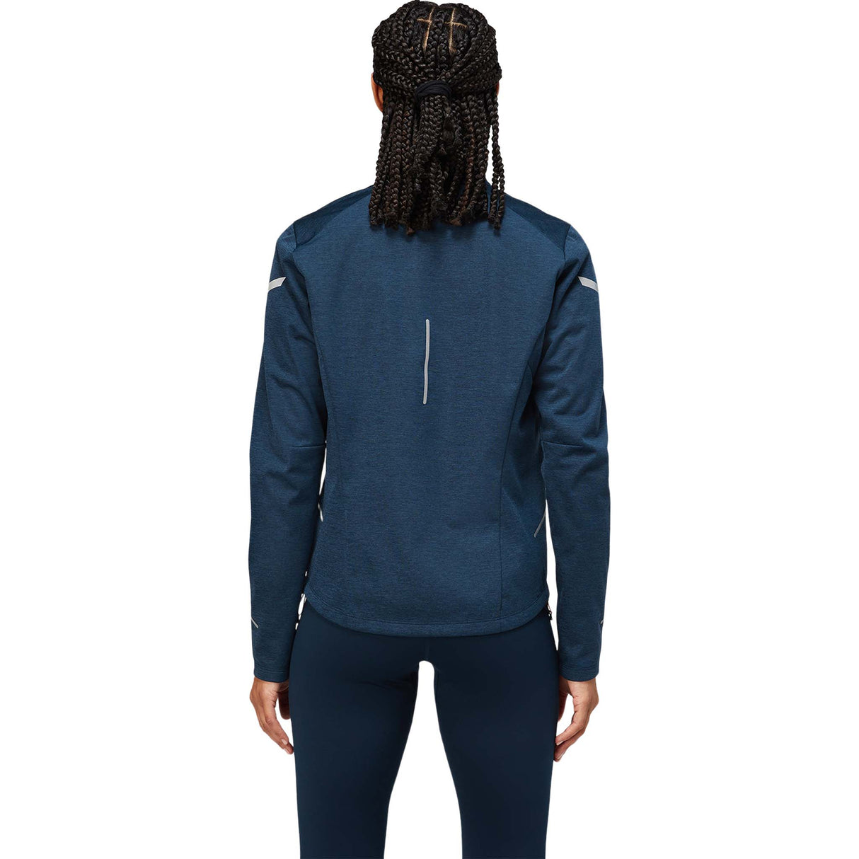 Manteau de course a pied ASICS Lite-Show d'hiver pour femme french blue dos