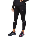 leggings de course à pied femme ASICS Lite-Show noir performance lateral