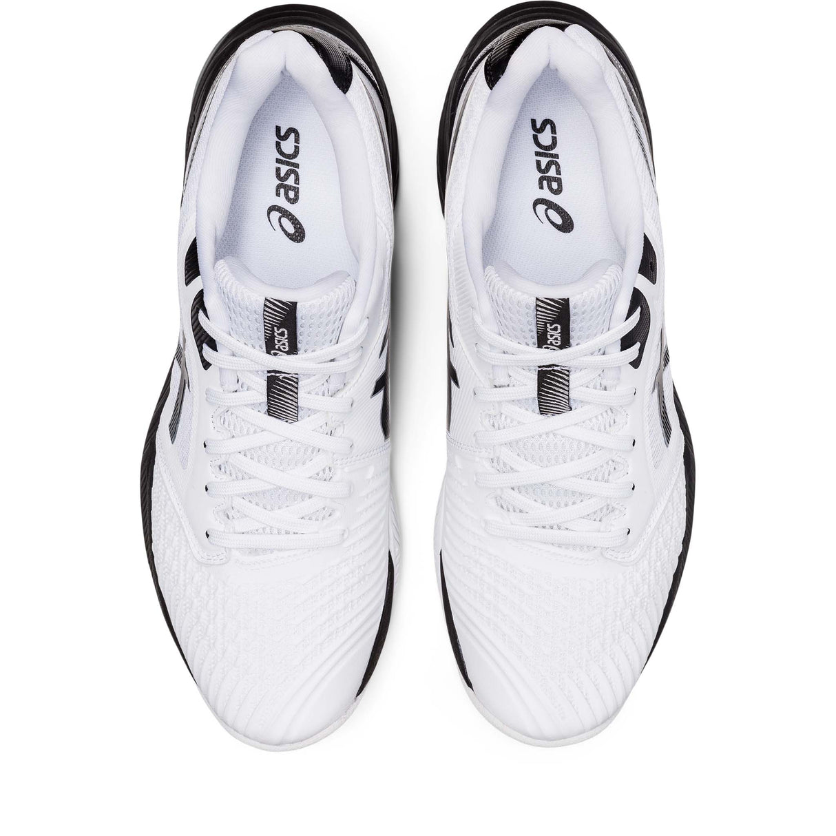 ASICS Netburner Ballistic FF 3 chaussures de volley-ball pour homme blanc noir empeigne