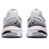 ASICS Netburner Ballistic FF 3 chaussures de volley-ball pour femme blanc noir talons