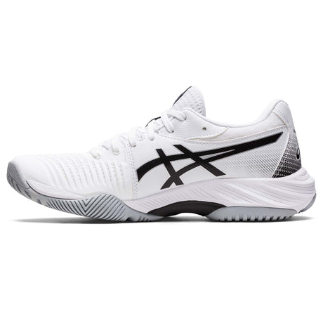 ASICS Netburner Ballistic FF 3 chaussures de volley-ball pour femme blanc noir lateral