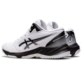 ASICS Netburner Ballistic FF MT 3 chaussures de volley-ball pour homme blanc noir paire lateral