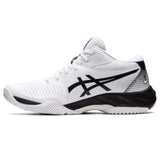 ASICS Netburner Ballistic FF MT 3 chaussures de volley-ball pour homme blanc noir lateral