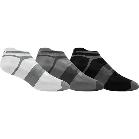 ASICS Quick Lyte Single Tab chaussettes course femme paquet 3 blanc gris noir vue 2