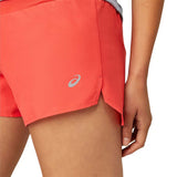 ASICS Road 3.5 inch running shorts women grapefruit pink detail