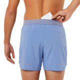 ASICS Road 5-Inch short de course à pied homme blue harmony pochette