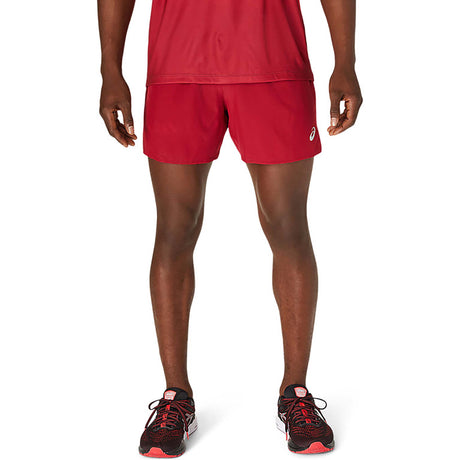 ASICS Road 5-Inch short de course burgundy homme