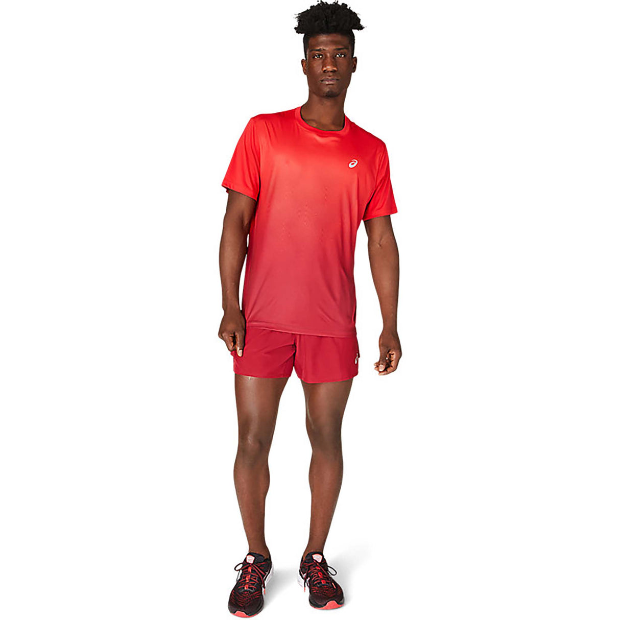 ASICS Road 5-Inch short de course burgundy homme live