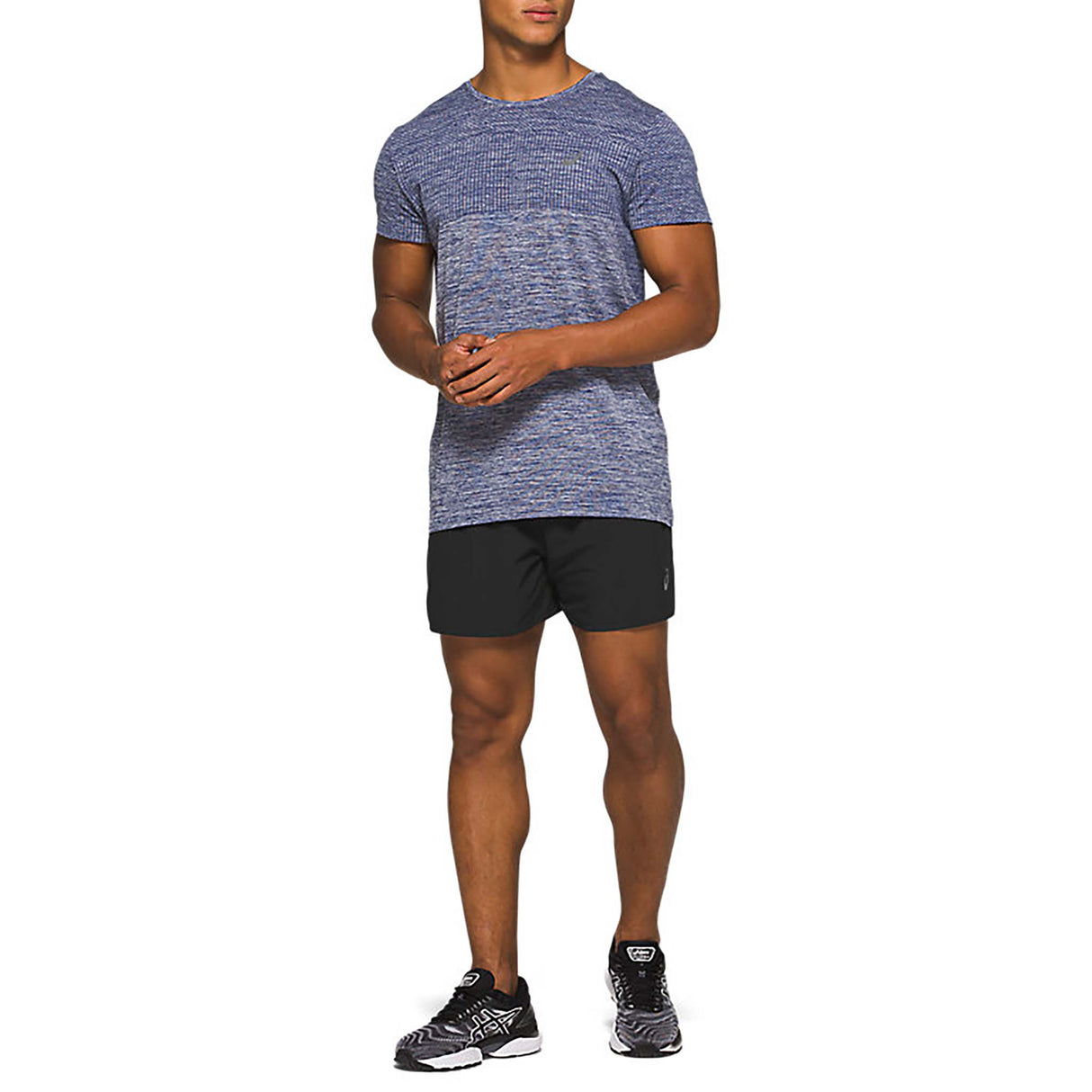 ASICS Road 5-inch short de course 2 en 1 noir homme live