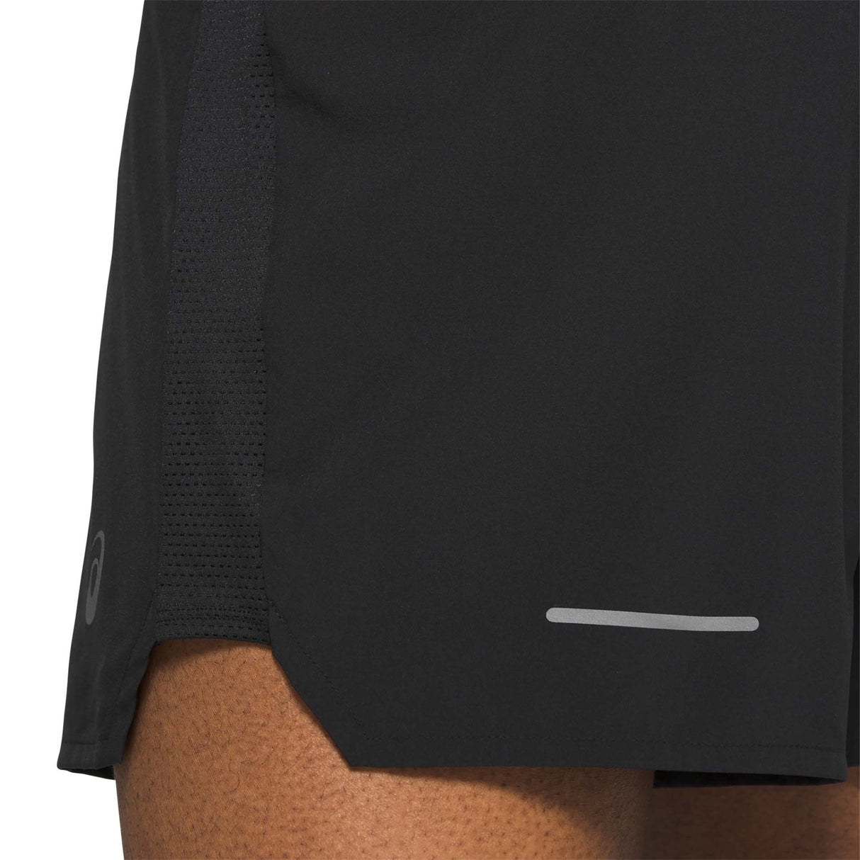 ASICS Road 5" short de course noir homme ventilation