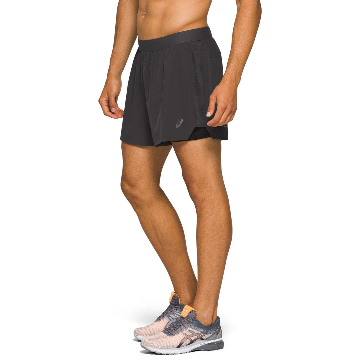 ASICS Road 5" short de course noir homme lateral 2