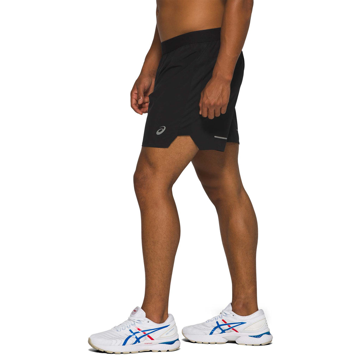 ASICS Road 7&quot; short de course noir homme lateral