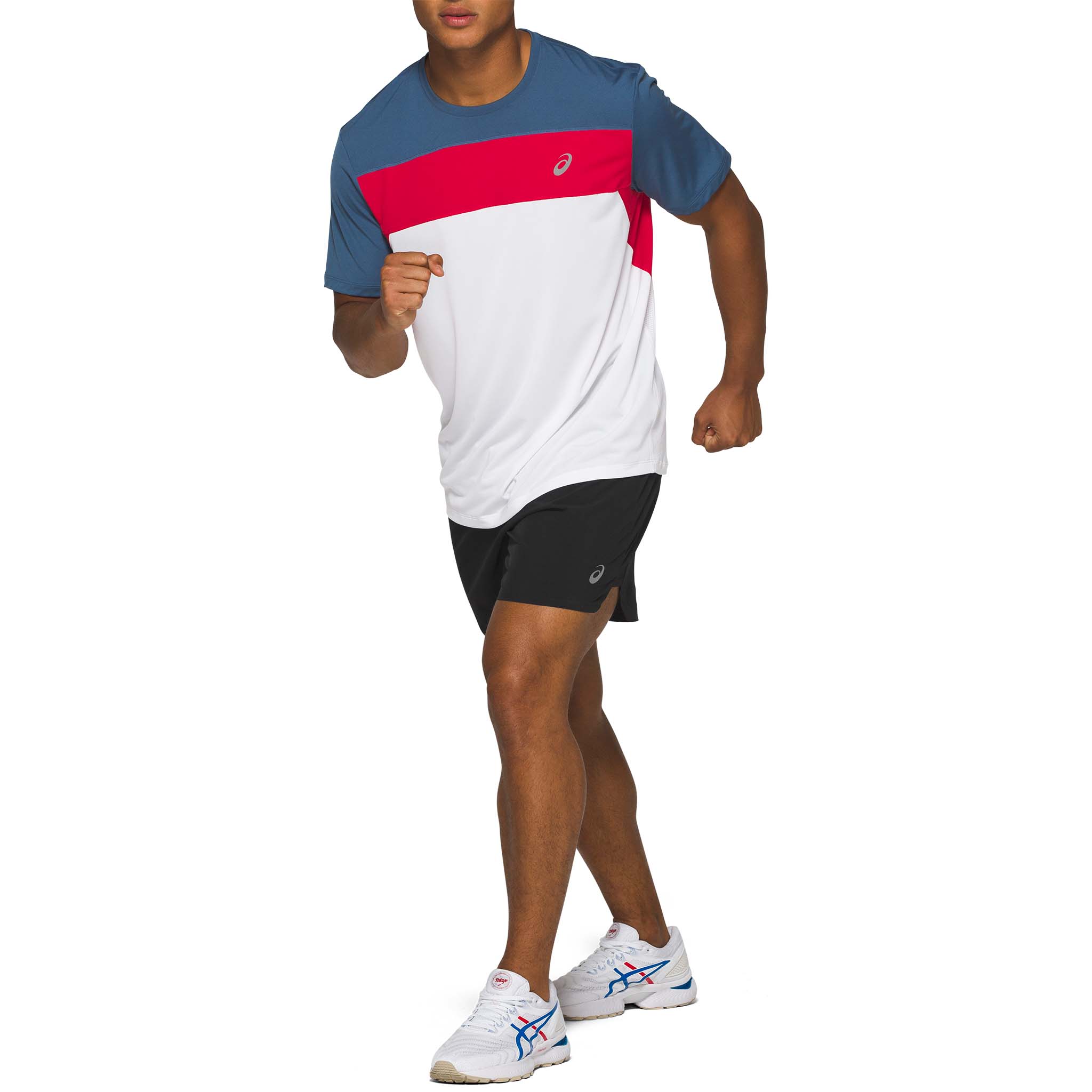 Short asics running homme hot sale
