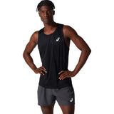 ASICS Silver Singlet camisole de course à pied noir homme