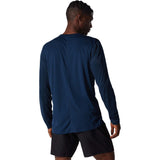 Asics Silver T-shirt sport a manches longues bleu homme dos