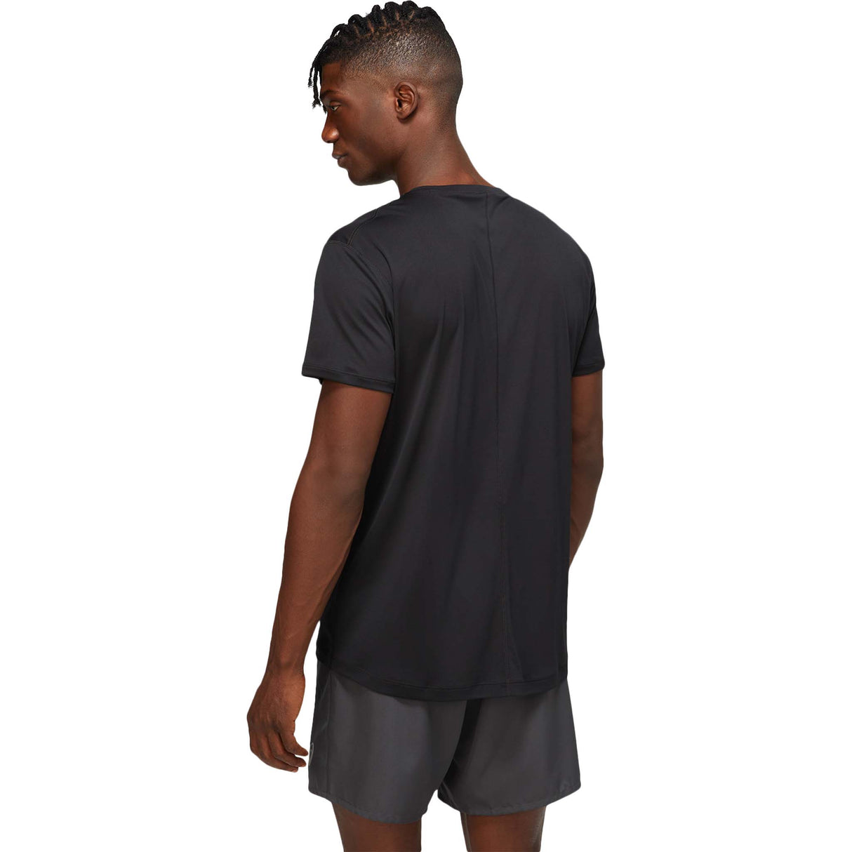 ASICS Silver T-shirt sport à manches courtes performance black carrier grey homme dos