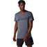 ASICS Silver T-shirt sport à manches courtes carrier grey performance black homme