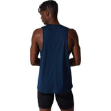 ASICS Silver Singlet camisole de course french blue homme dos