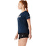 ASICS Silver t-shirt de course femme french blue white