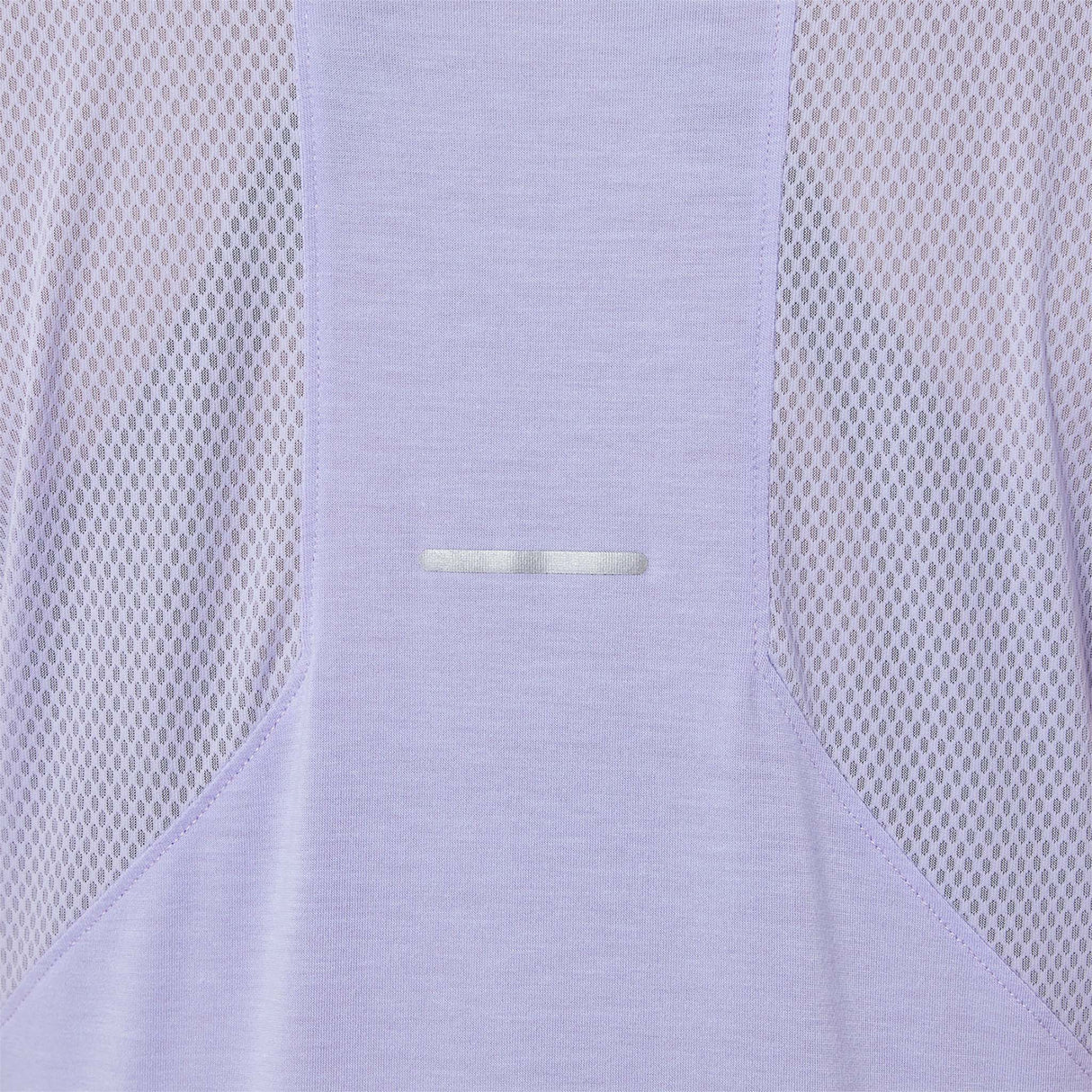 ASICS t-shirt mist a manches courtes a col en V pour femme - vapeur details dos