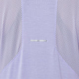 ASICS t-shirt mist a manches courtes a col en V pour femme - vapeur details dos