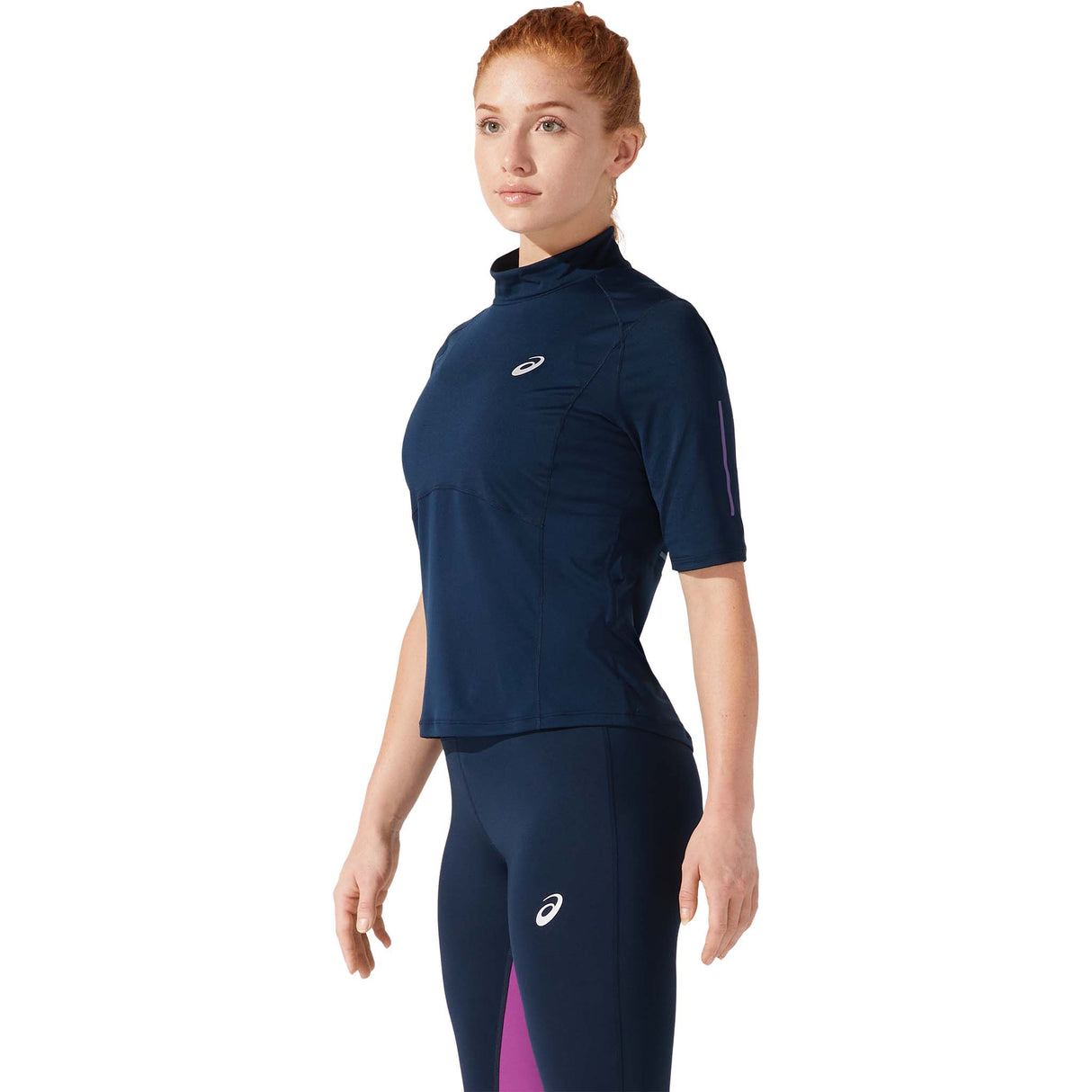 ASICS Visibility t-shirt de course bleu femme