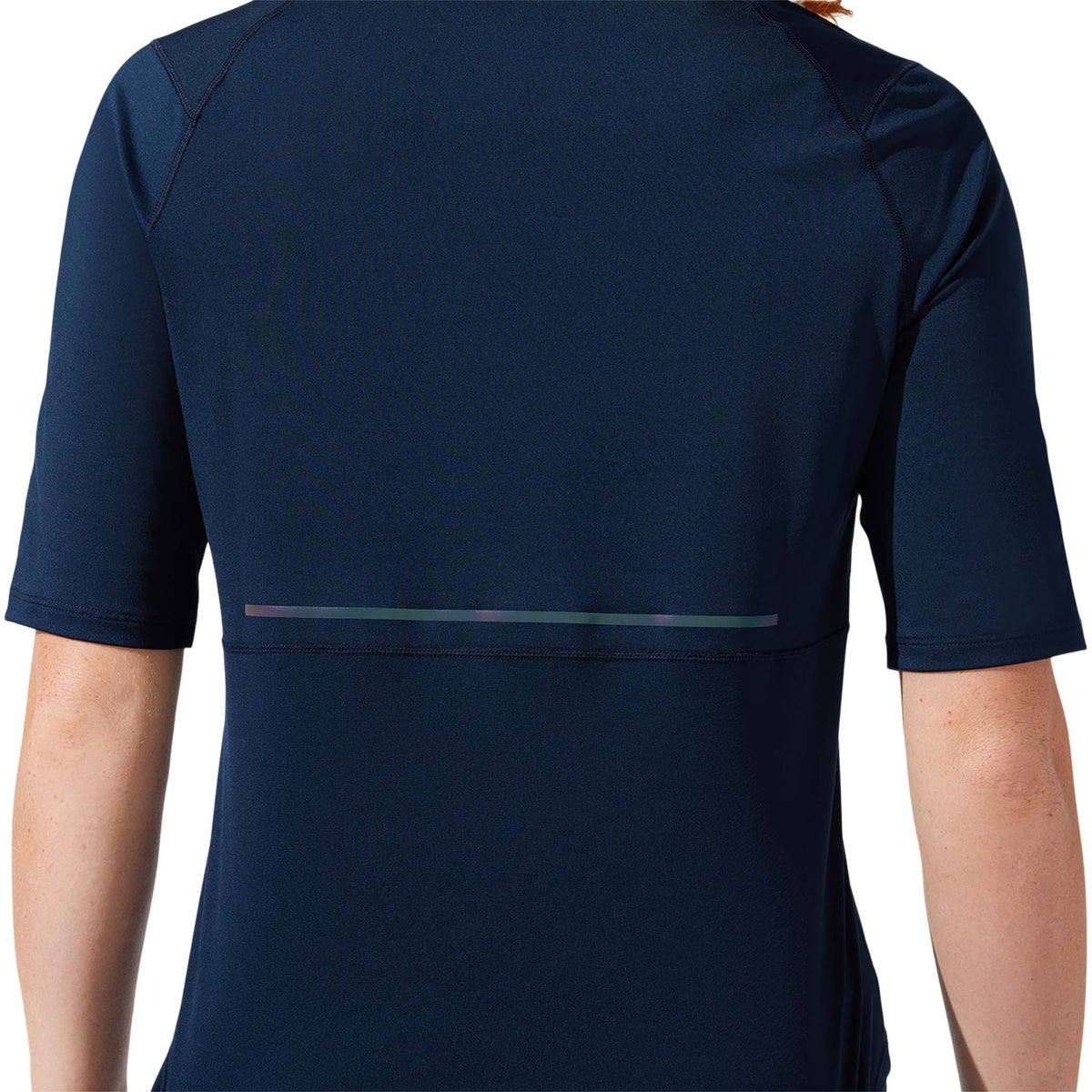 ASICS Visibility t-shirt de course bleu femme bande refléchissante