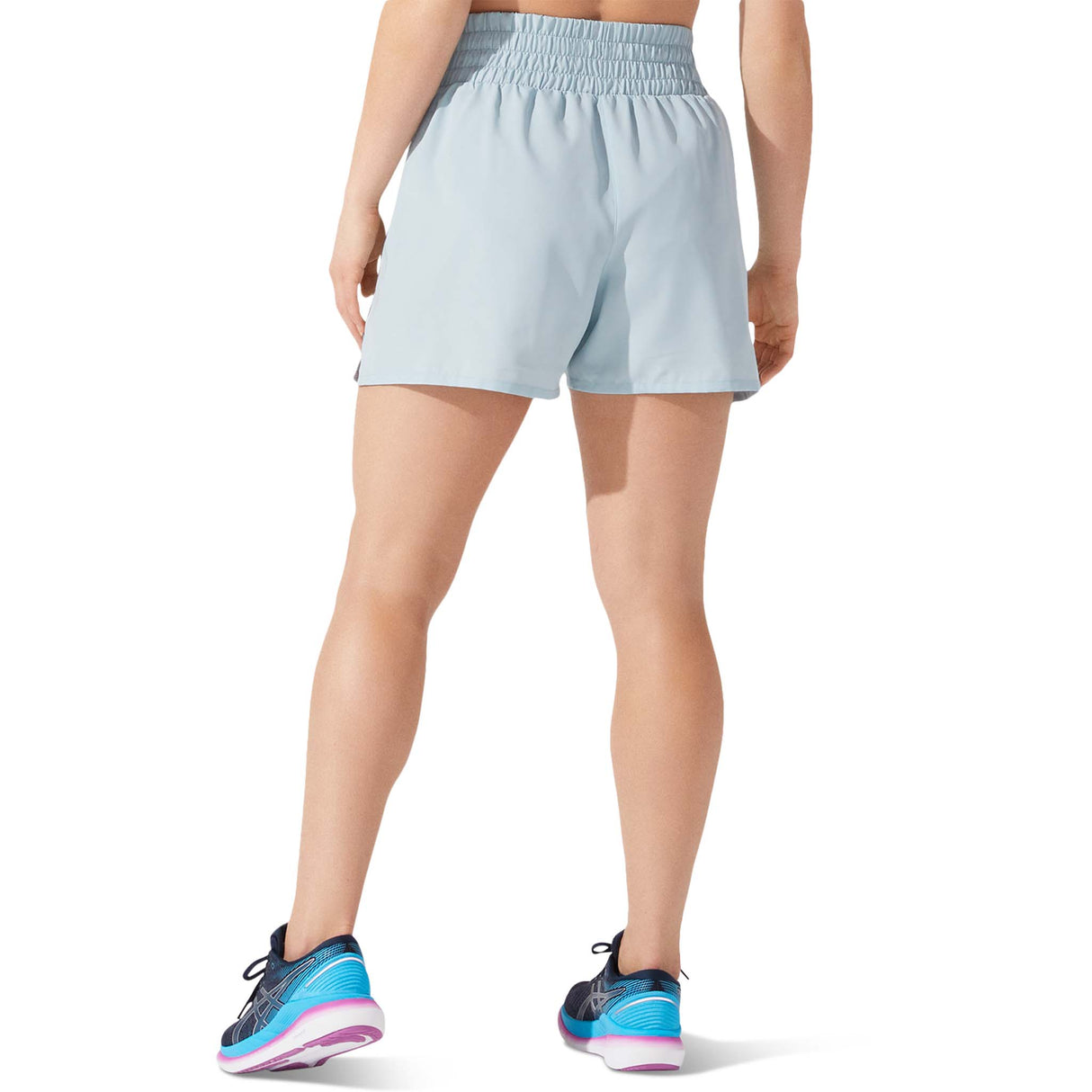 ASICS Visibility short de course à pied smoke blue femme dos