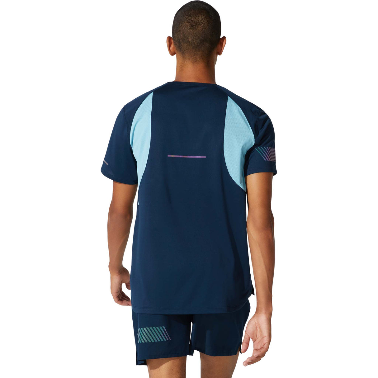 ASICS Visibility T-shirt de course bleu homme dos