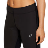 Leggings de course a pied pour femme ASICS Windblock noir performance detail taille 2