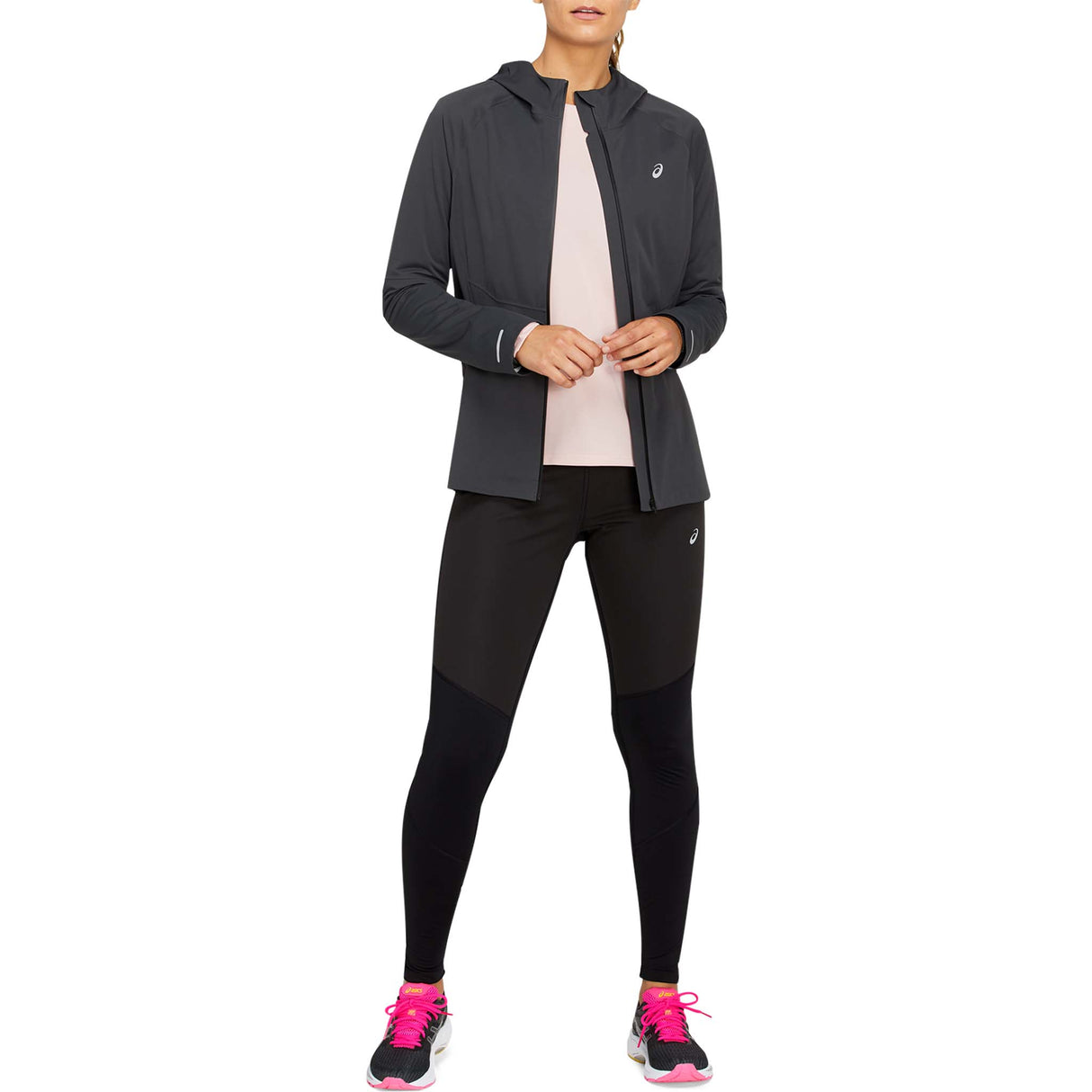 Leggings de course a pied pour femme ASICS Windblock noir performance live