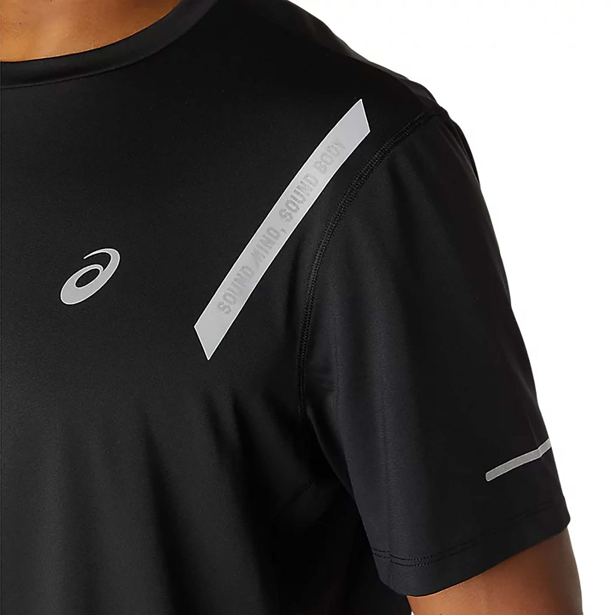 ASICS Lite-Show T-shirt de course noir homme manche