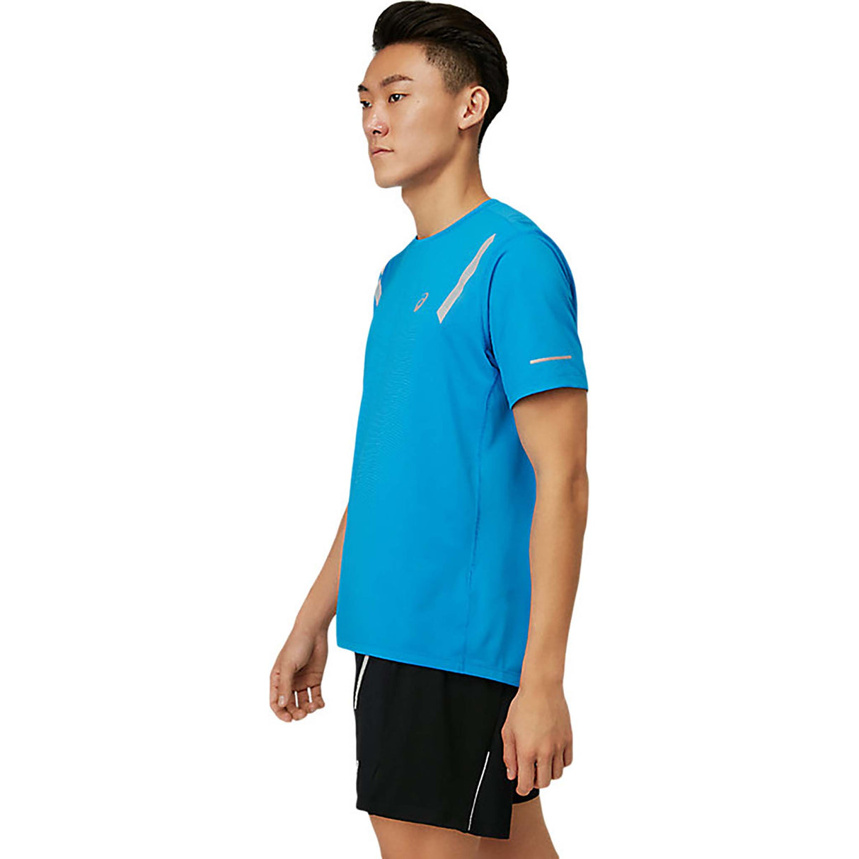 ASICS Lite-Show T-shirt de course electric blue homme lateral