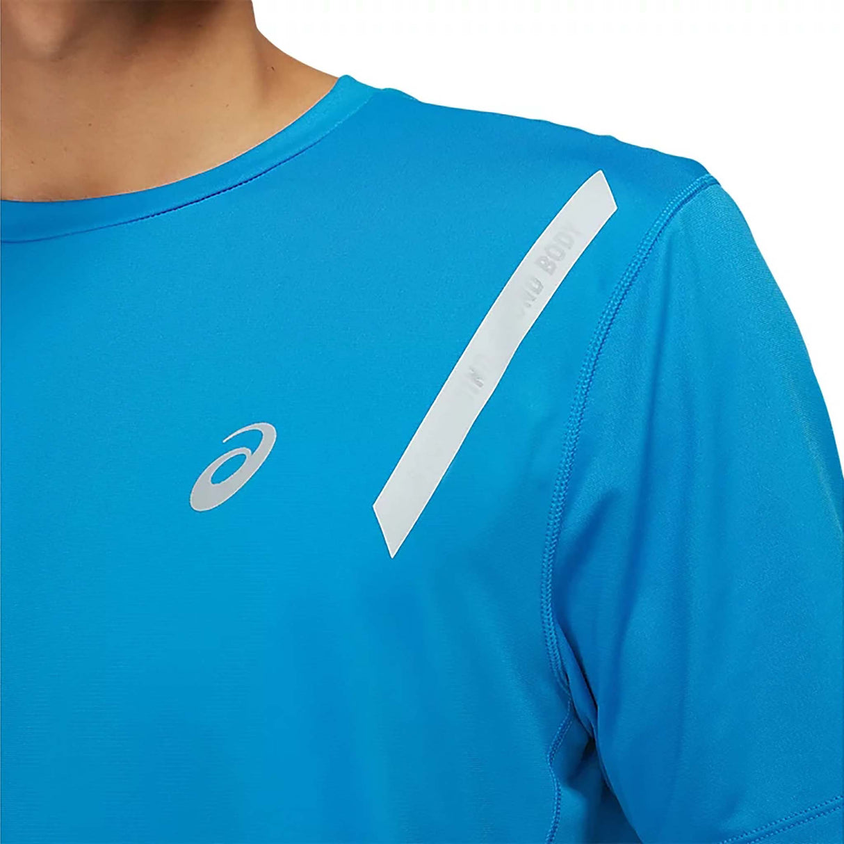 ASICS Lite-Show T-shirt de course electric blue homme manche
