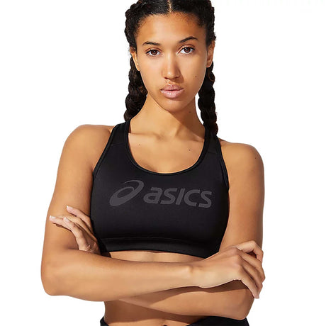 ASICS Spiral logo soutien-gorge de course à pied noir