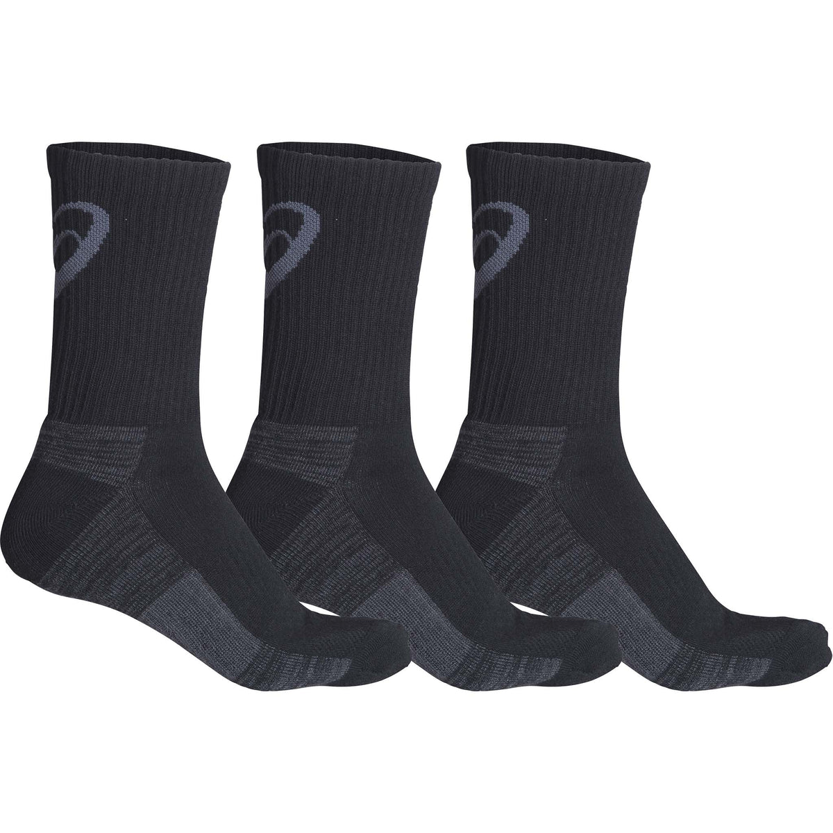ASICS Training Crew Socks chaussettes de course a pied unisexes noir