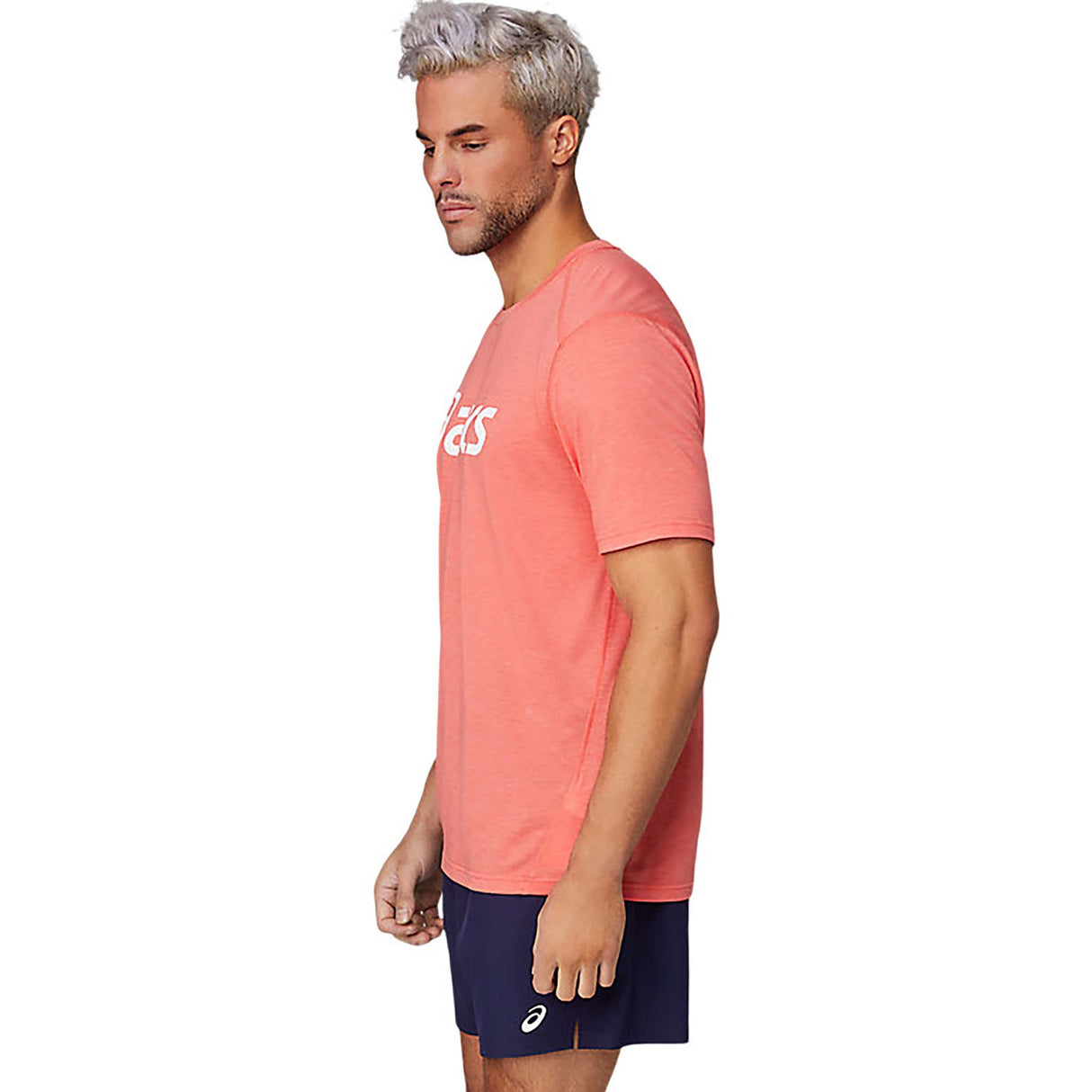 ASICS Triblend Training T-shirt red alert heather homme lateral