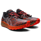 ASICS FujiSpeed trail running shoes homme - black cherry tomato paire pointe