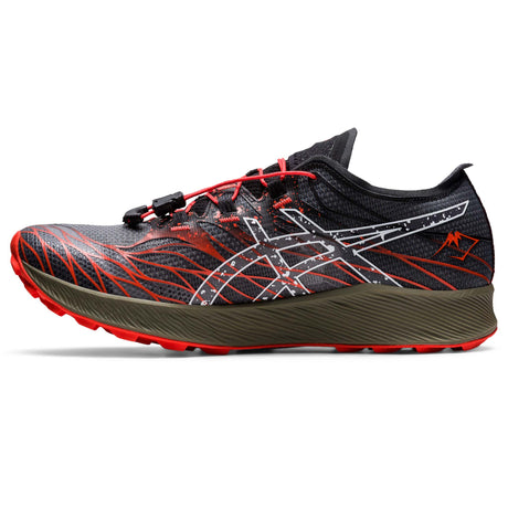 ASICS FujiSpeed trail running shoes homme - black cherry tomato lateral