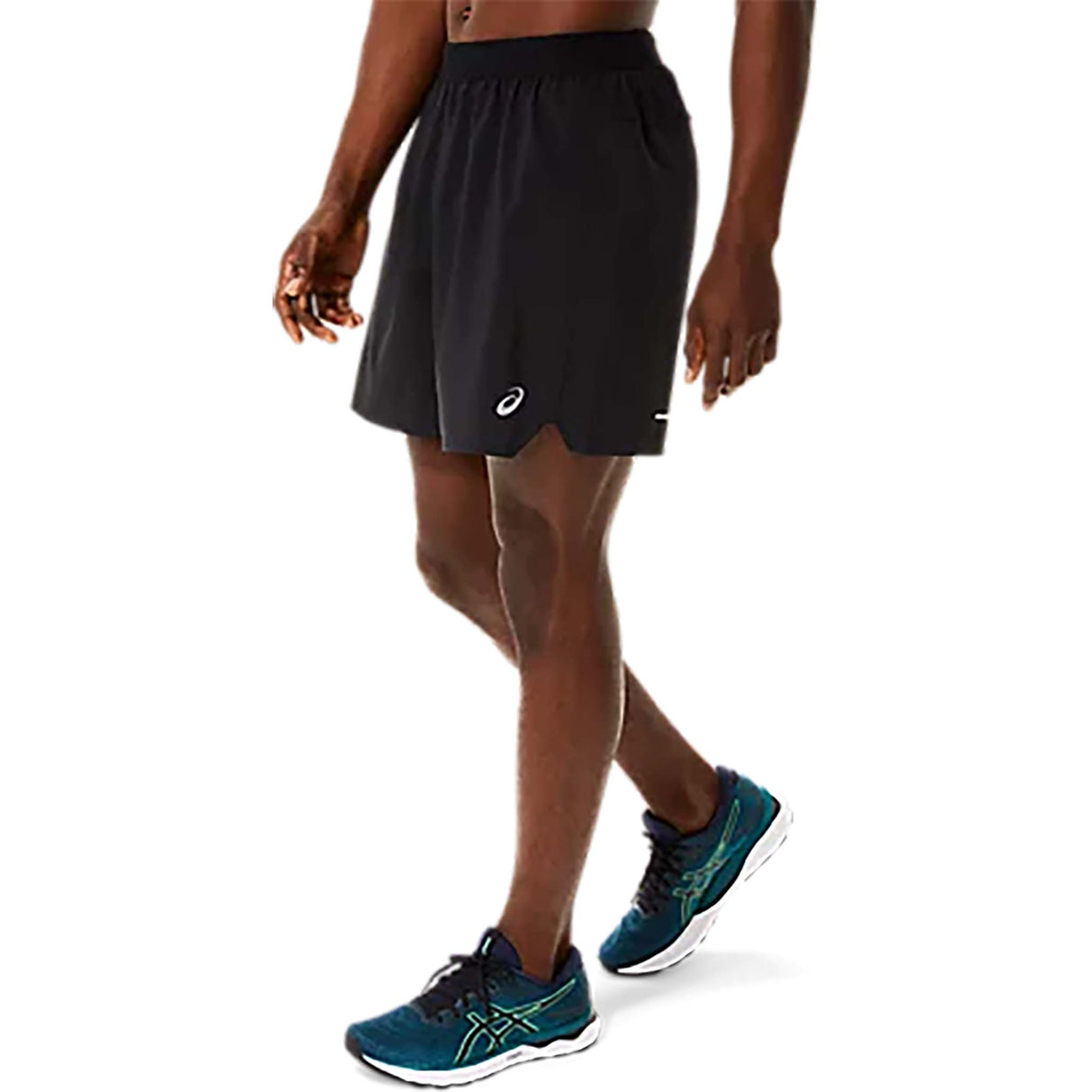 ASICS Road 7-Inch 2 en 1 short de course à pied noir homme lateral