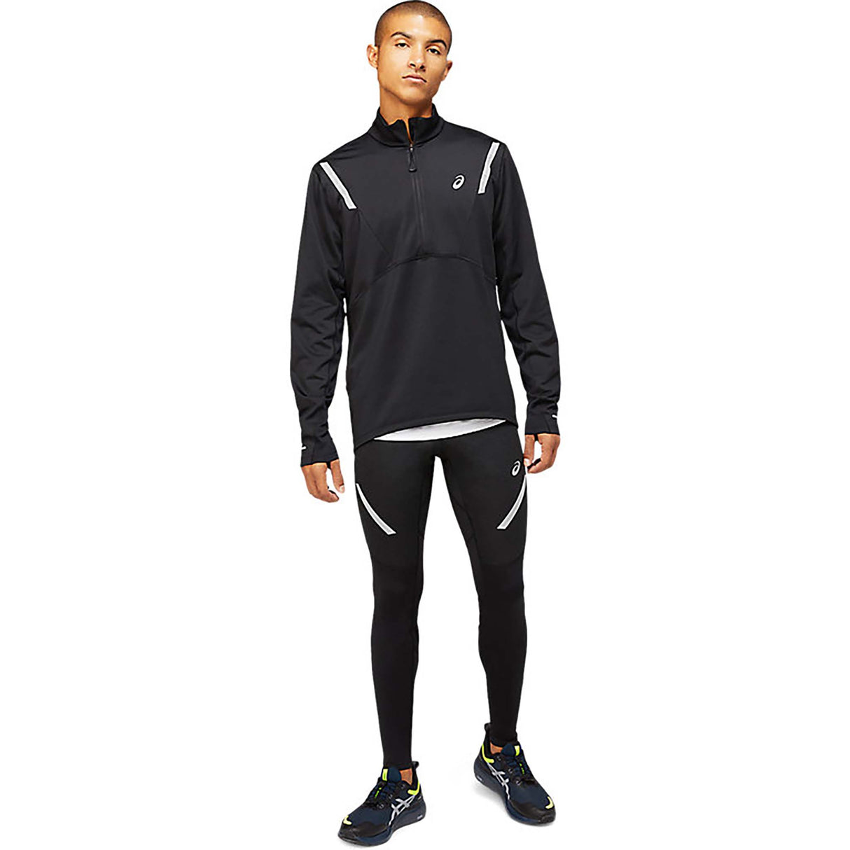 ASICS ASICS Lite-Show Winter chandail manches longues 1/2 zip de course à pied homme