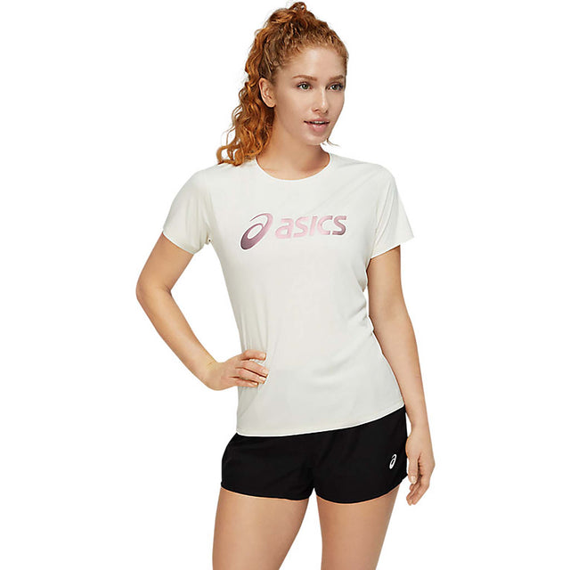 ASICS ASICS Silver t-shirt Nagare col rond à manches courtes femme