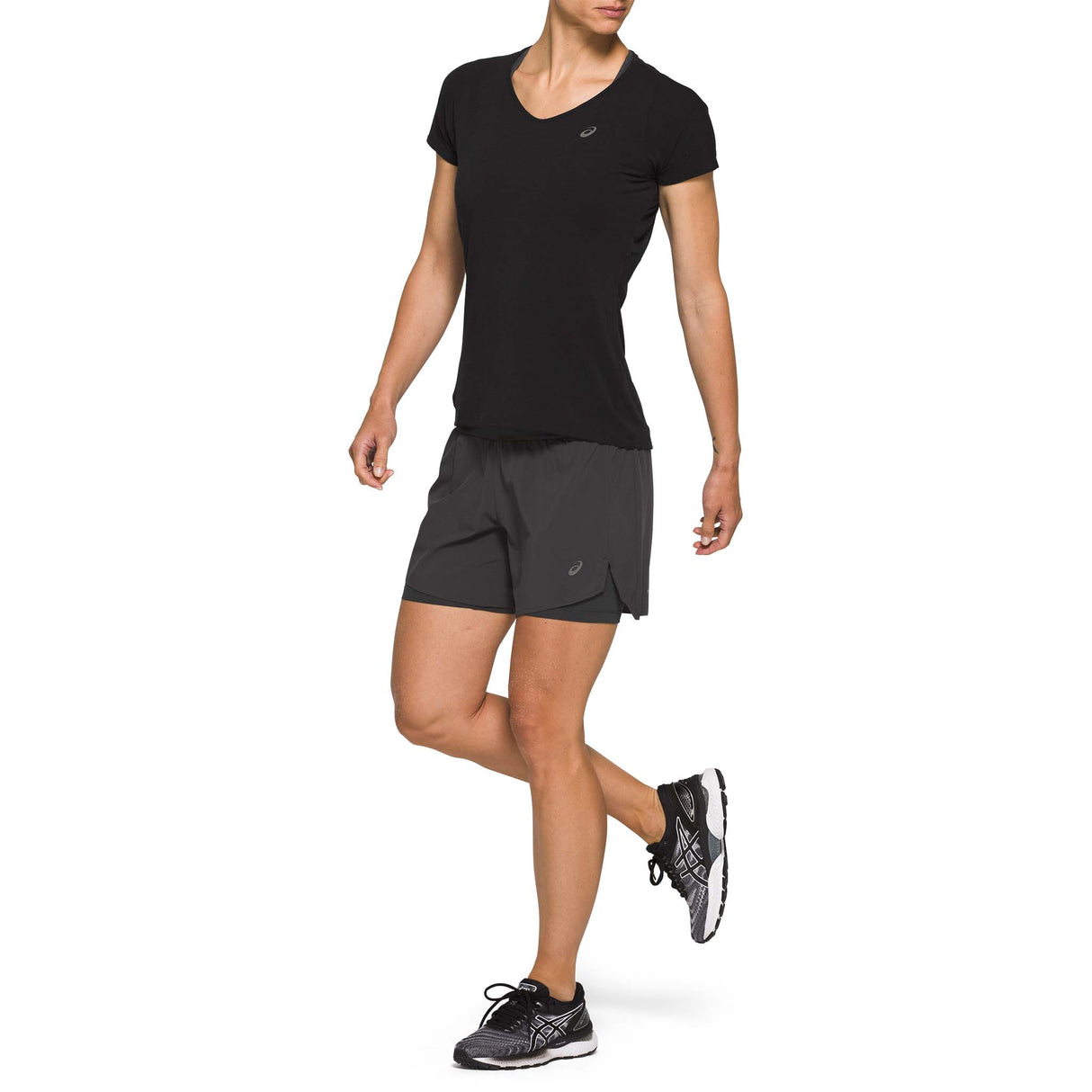 ASICS ASICS t-shirt à manches courtes à col en V pour femme