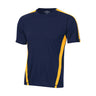 ATC S3519 T-shirt de soccer - Bleu Marine / Or