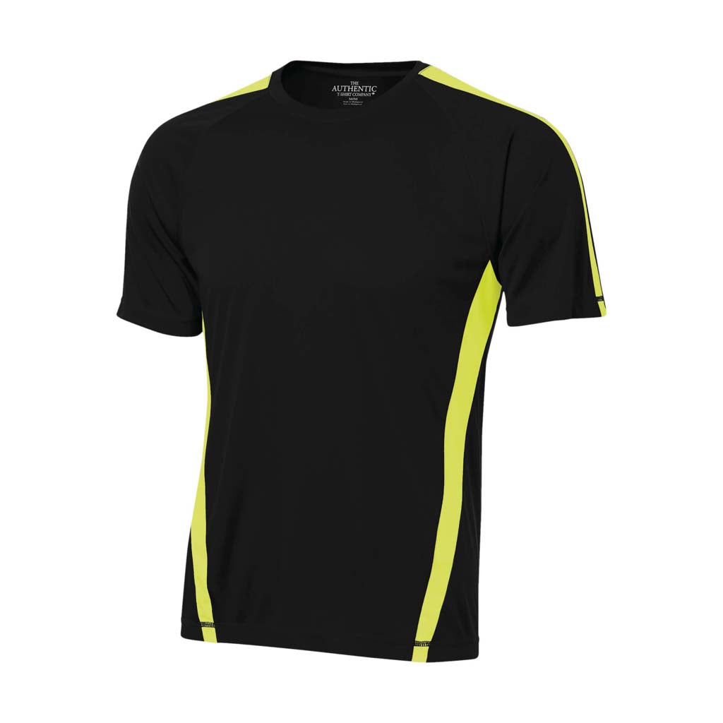 ATC S3519 t-shirt de soccer - Noir / Vert Lime